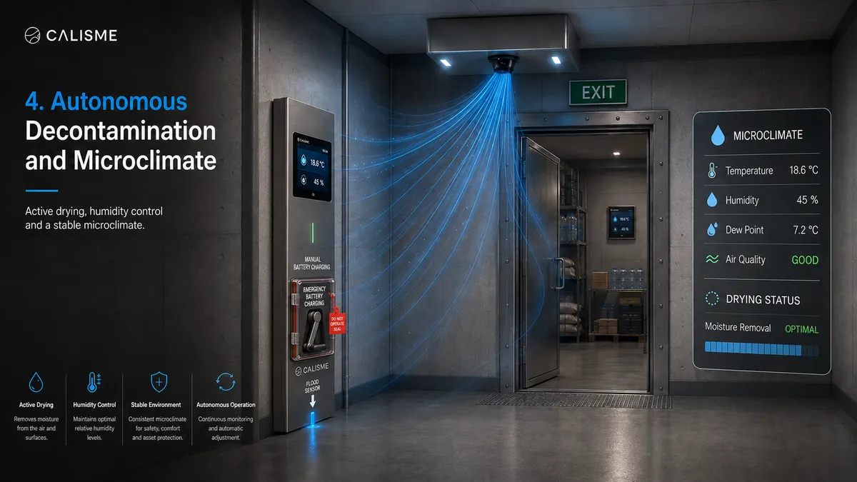 Autonomous decontamination and microclimate control